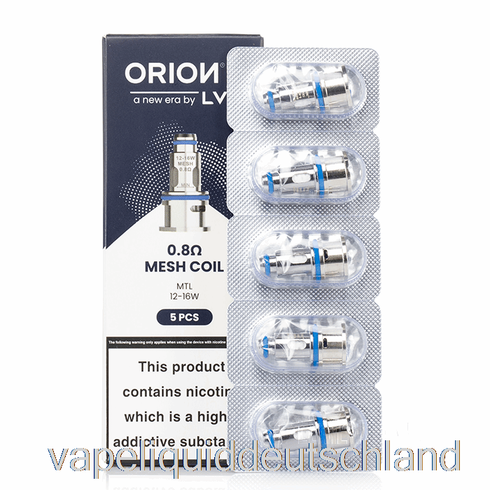 Lve Orion 2 Ersatzspulen 0,8 Ohm Mesh-Spulen Vape Liquid